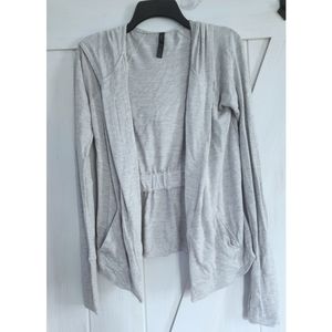 Gaiam Women's Hooded Sweater Wrap Jacket